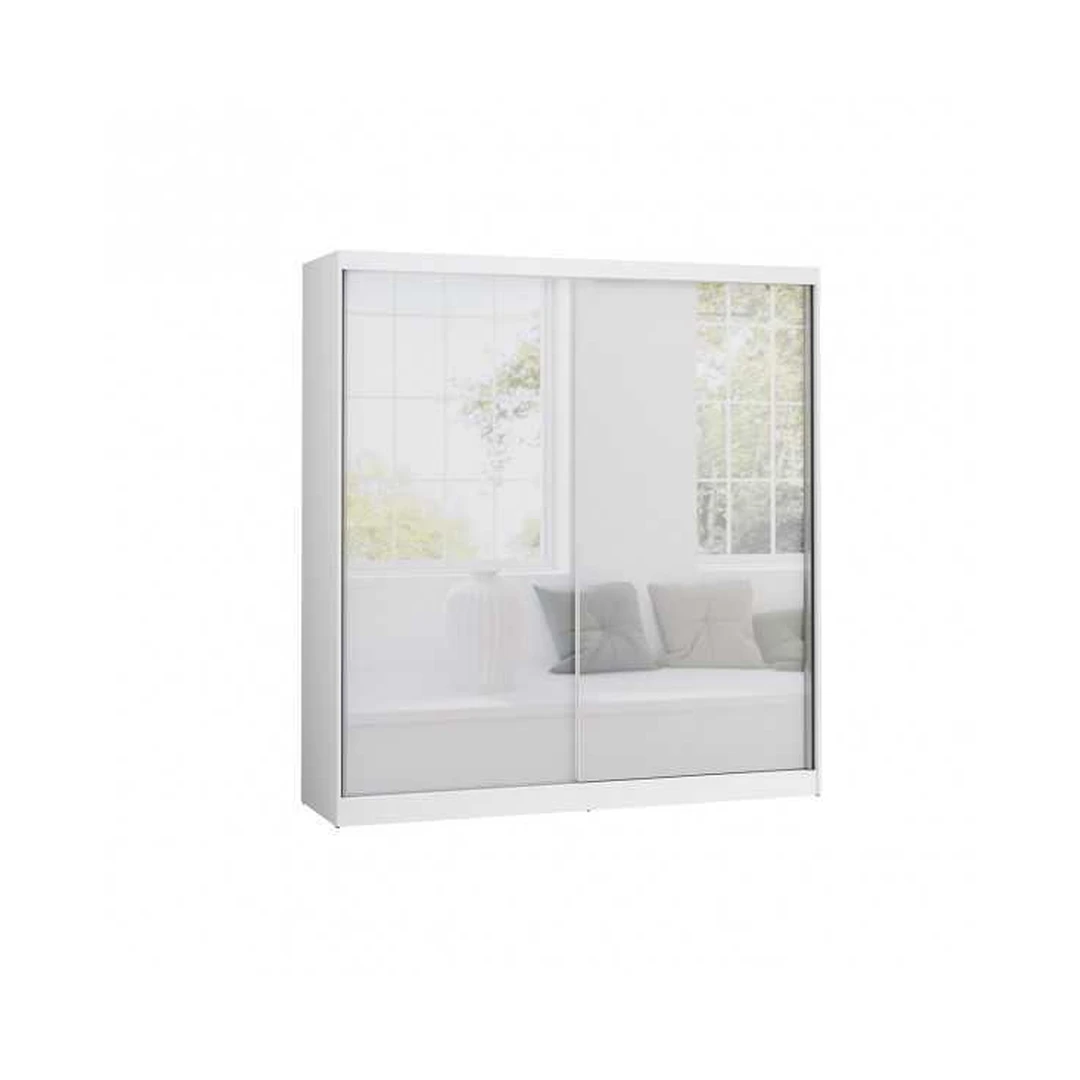 Šiuolaikiška spinta balta 203x215 cm