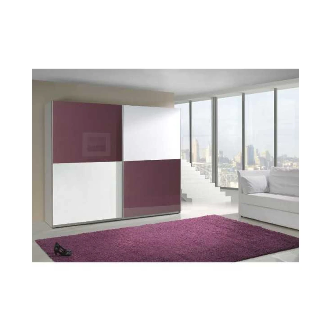 Ergonomiška violetinė spinta su blizgiais priekiais