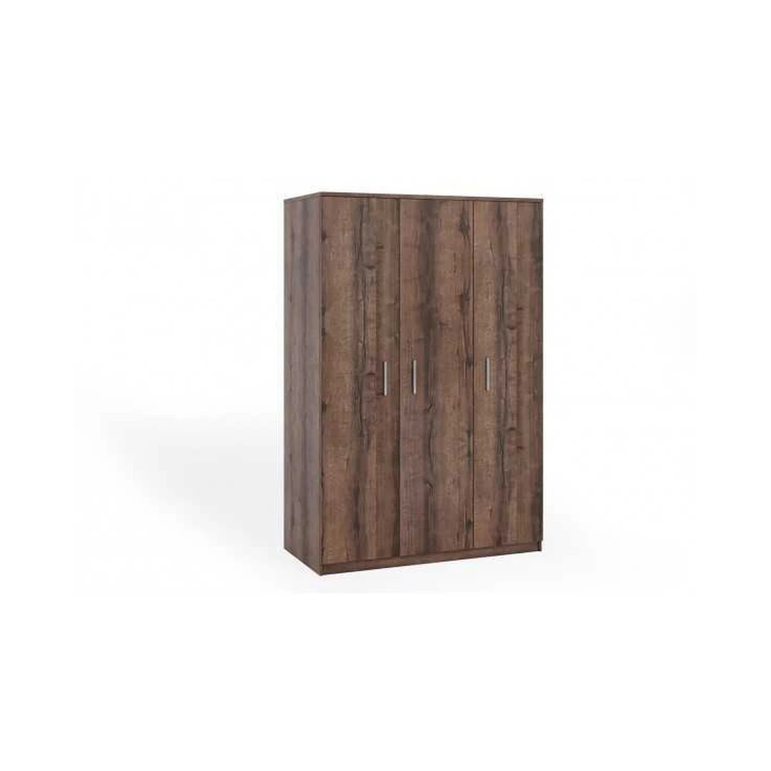 Ergonomiška 3 durelių spinta su pasukamomis durimis ir 2 turėklais