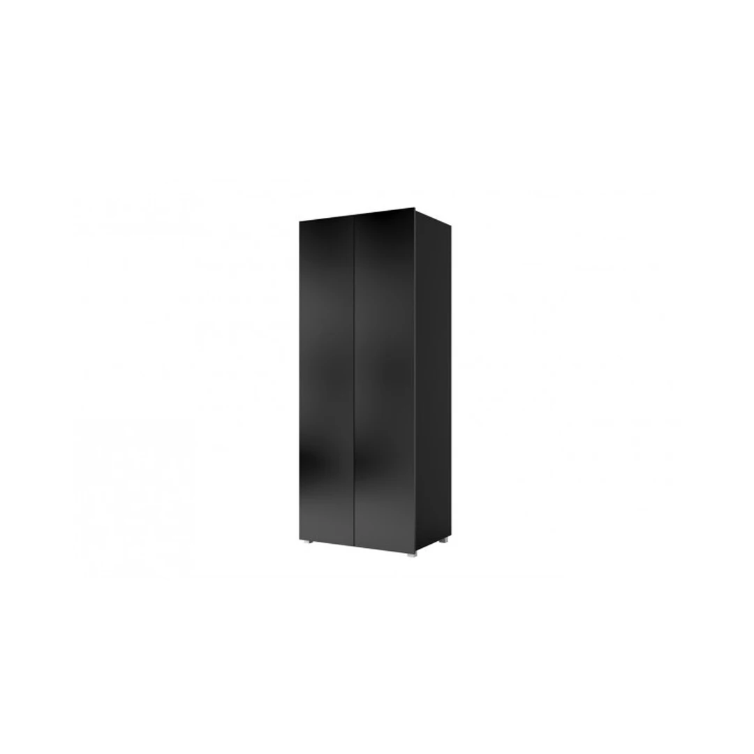 Moderni juoda spinta su blizgesiu, 80x200x52 cm