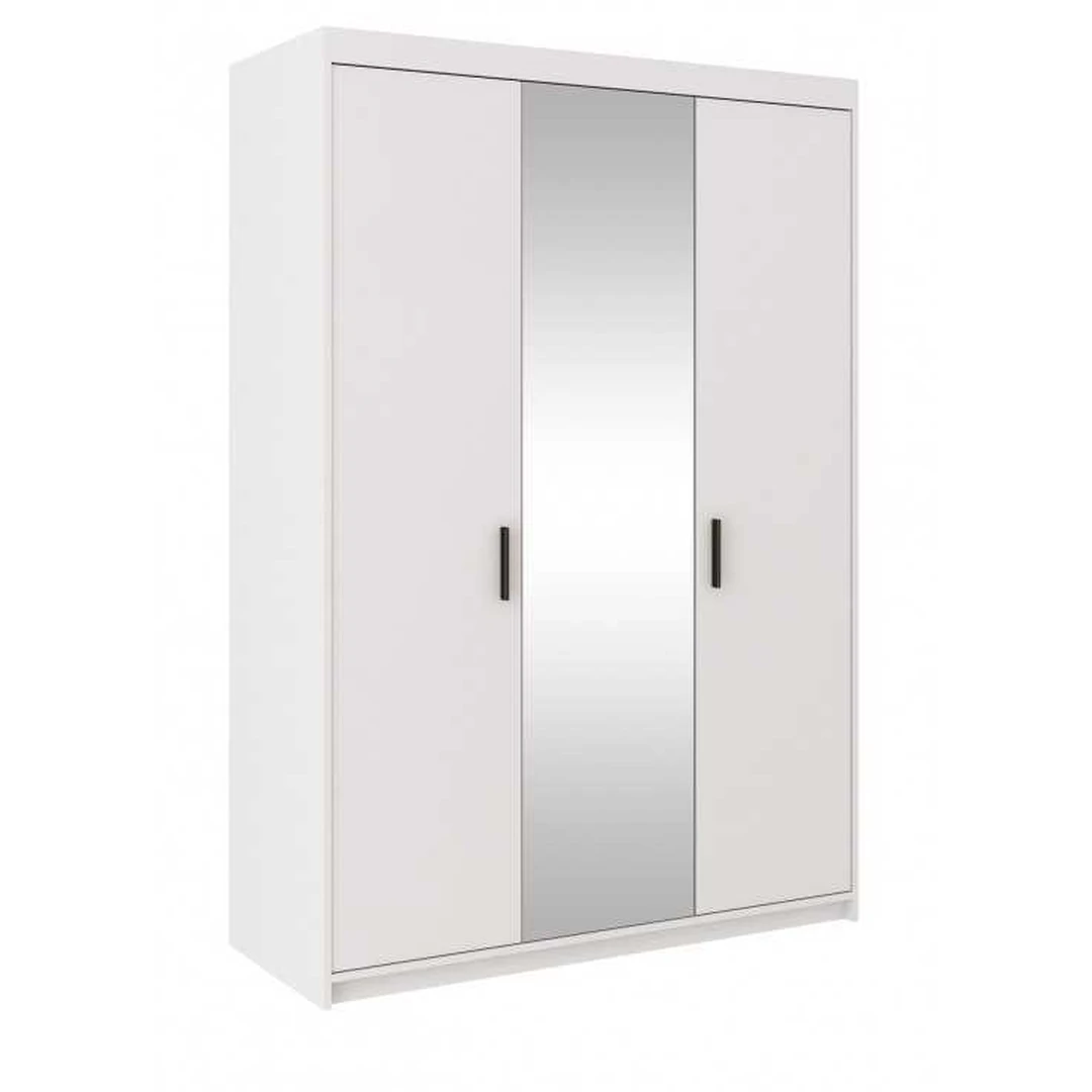 Baltos spintos su pasukamomis durimis - 133x190,5x53 cm