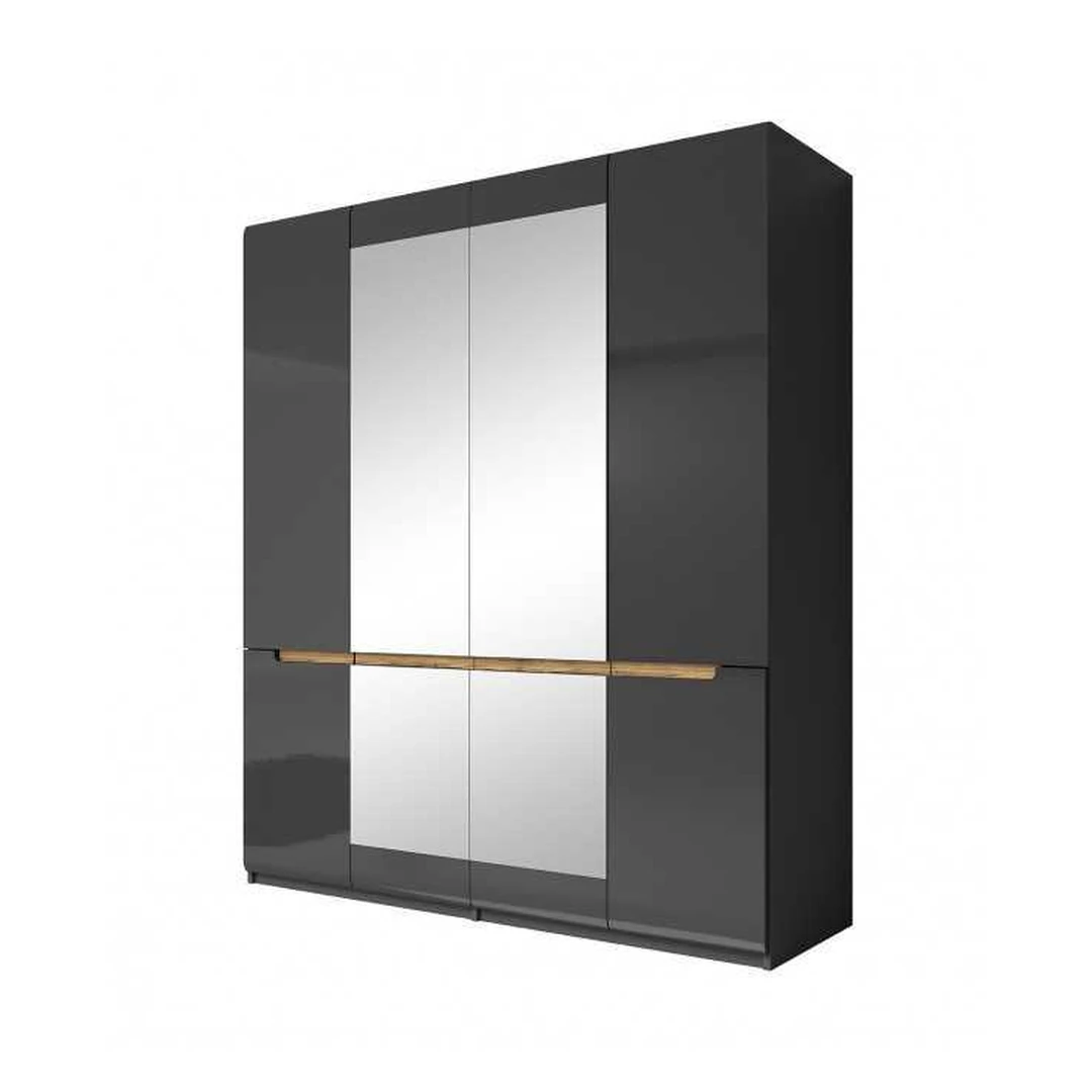 Ergonomiškas spintos modelis su tylus uždarymu ir 4 durimis