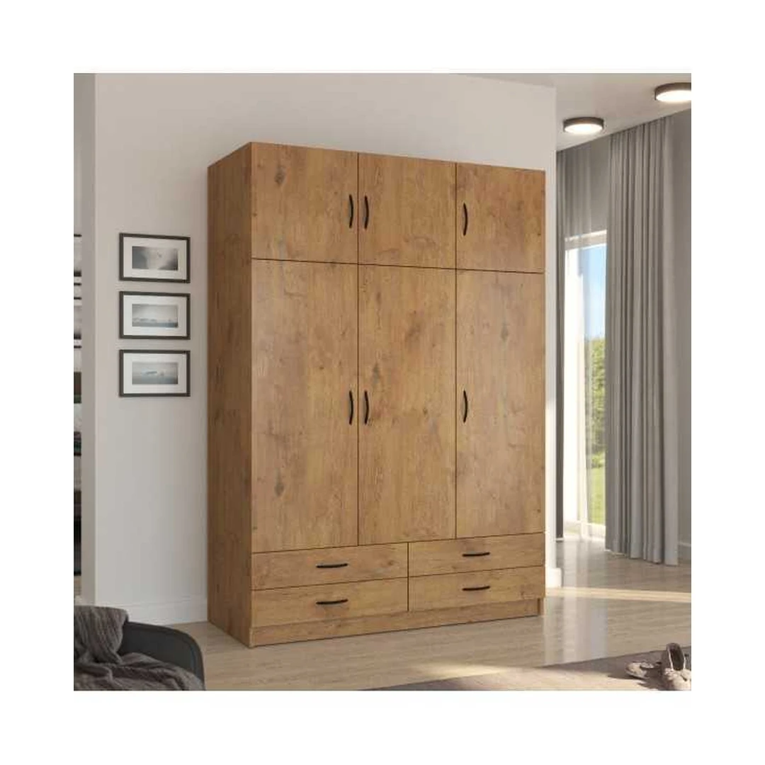 Stilingas spintos komplektas su pasukamomis durimis ir stalčiais