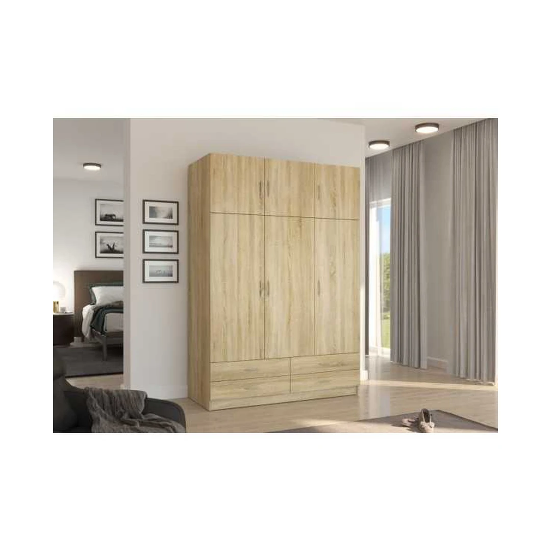 Stilingas Sonoma ąžuolo spintos modelis su pasukamomis durimis