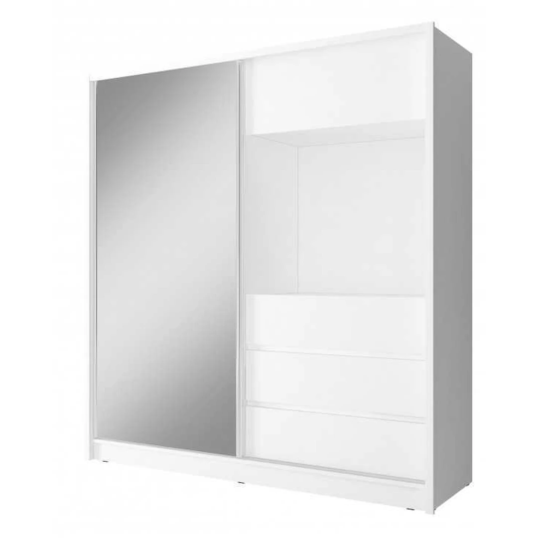 Moderni spinta TV 200 PI – balta, 204x214x62 cm