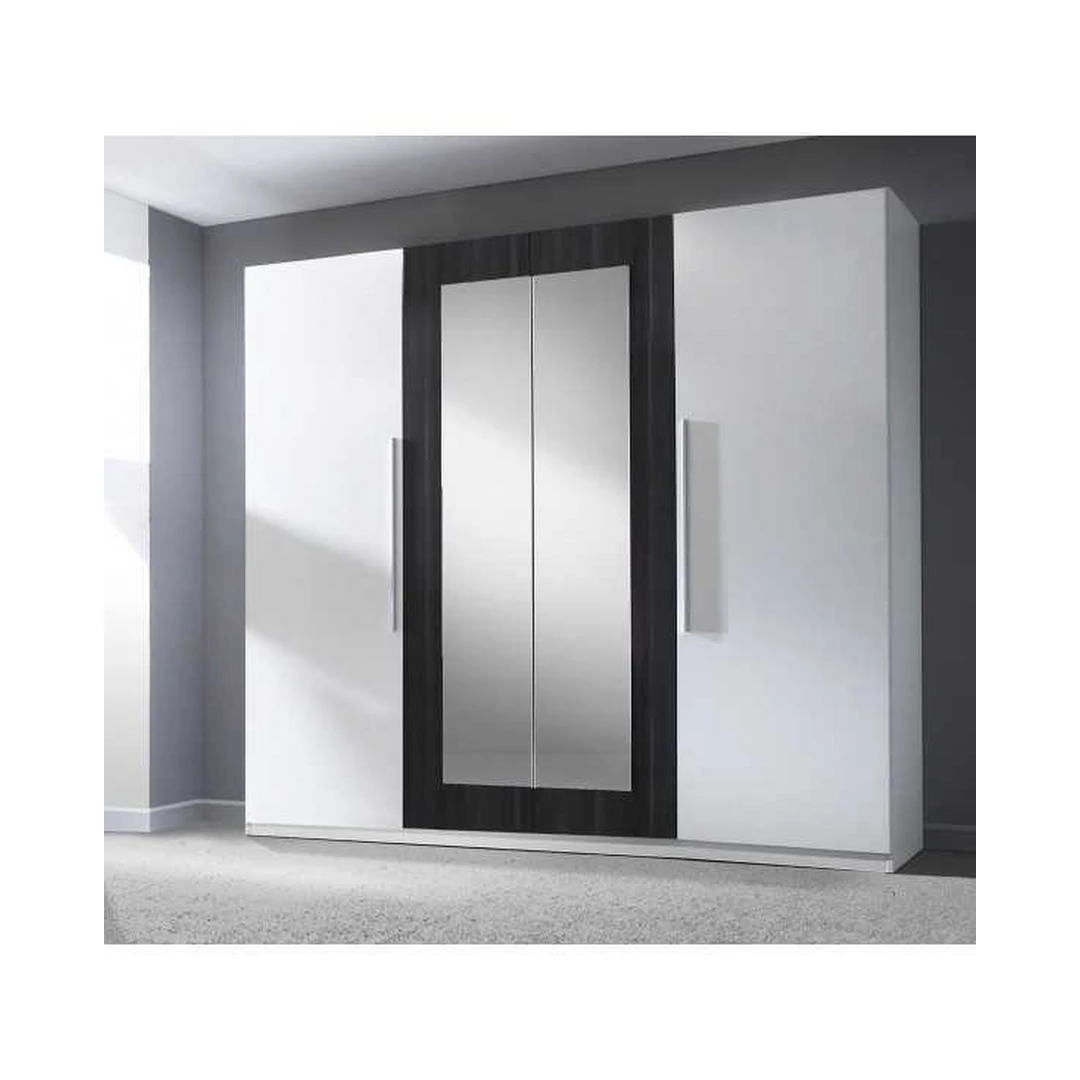 Elegantiški balti ir juodi riešutmedžio spintos 225x214x58 cm