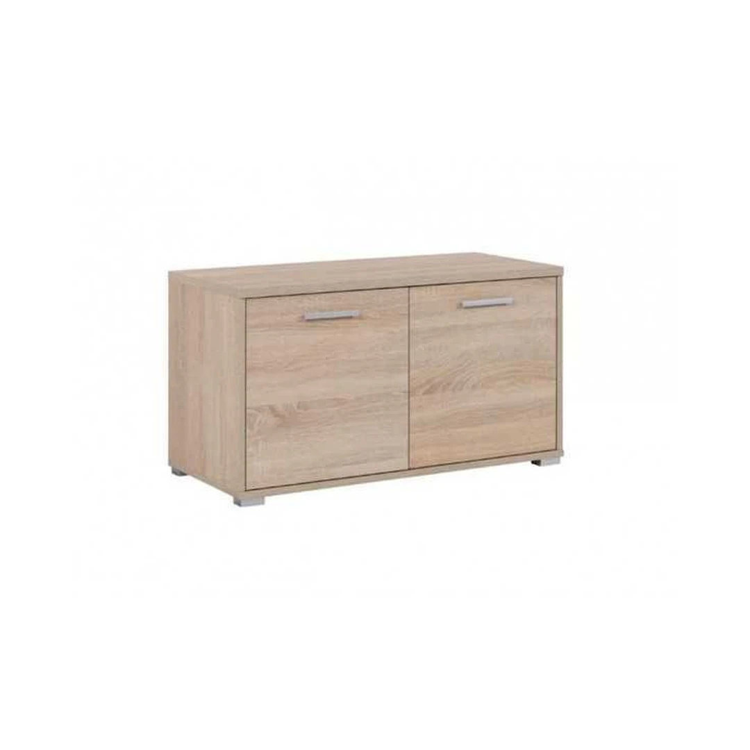 Ergonomiškas stalas Sonomos ąžuolo arba baltos spalvos