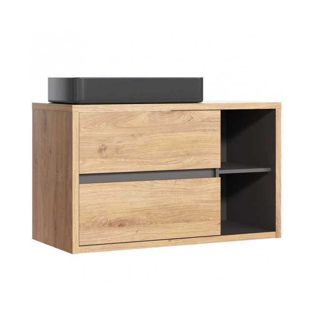 Šiuolaikiškas šetlando ąžuolo spintos stalčius su tylus uždarymu