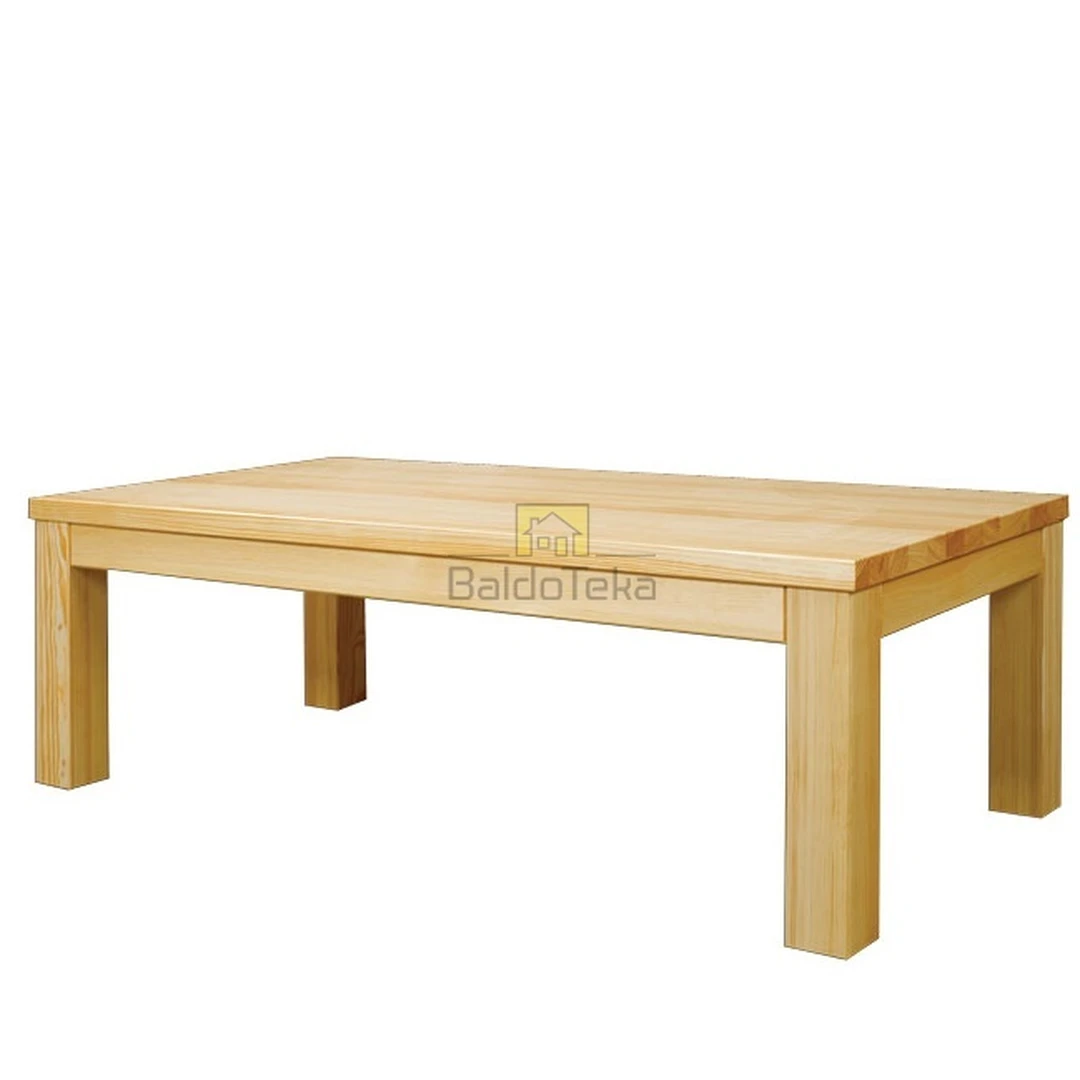 Natūralaus pušies medžio stalas 120x60x40 cm