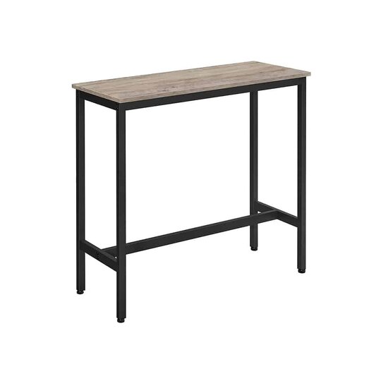 Stačiakampis baro stalas, juodos spalvos - Baro stalai