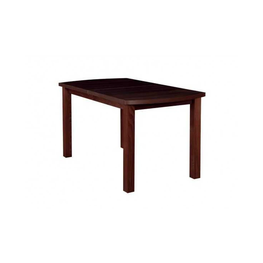 Prašmatnus prailginamas stalas su mediniu stalviršiu ir kojomis