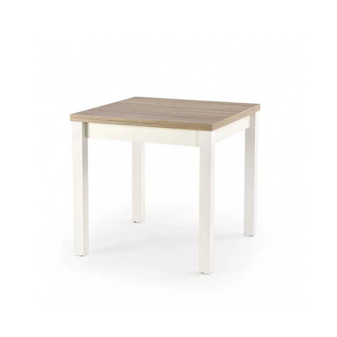 Modernus transformuojamas stalas „Sonoma“ – ąžuolo ir baltos spalvos