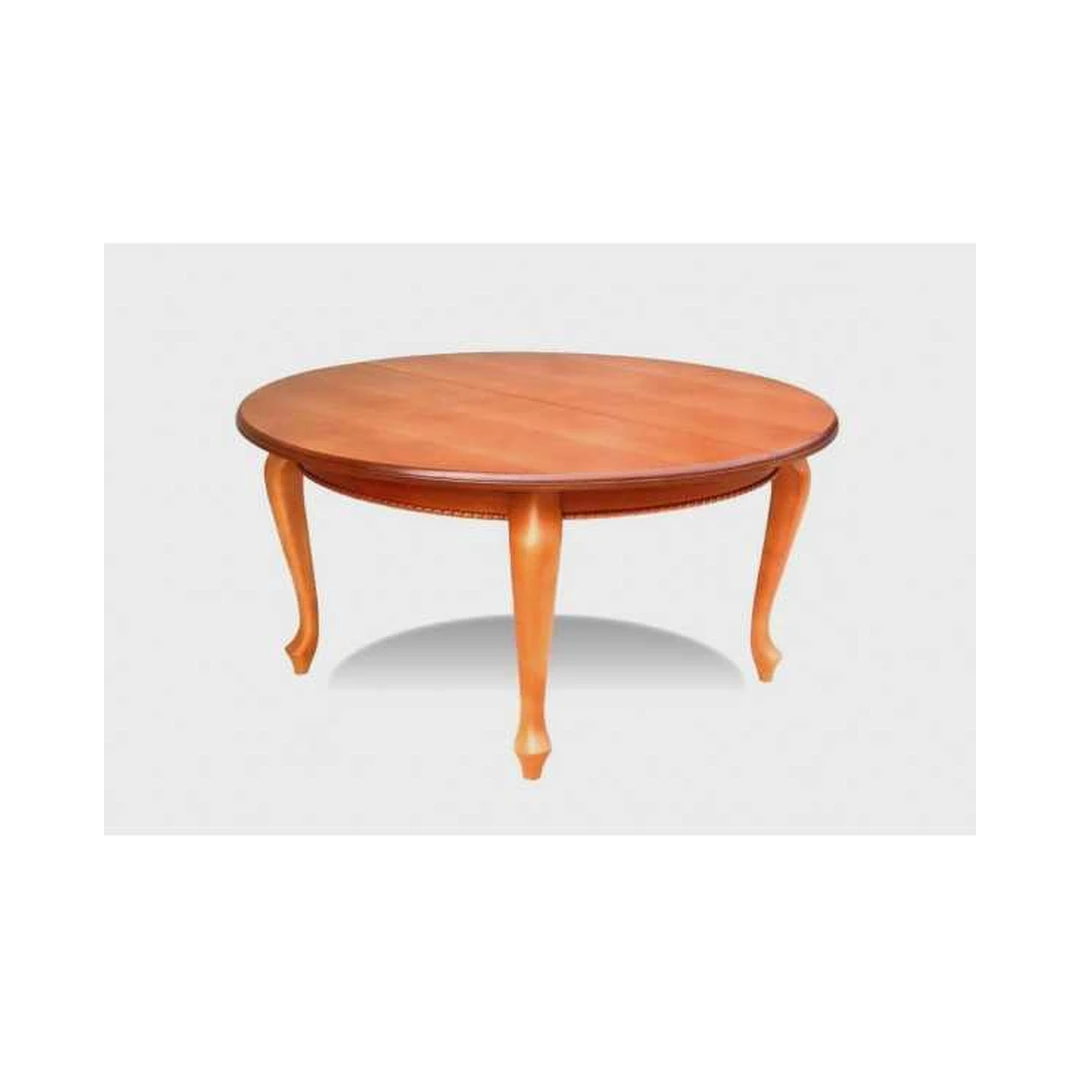 Natūralios medienos stalas S19 su prailginamu stalviršiu