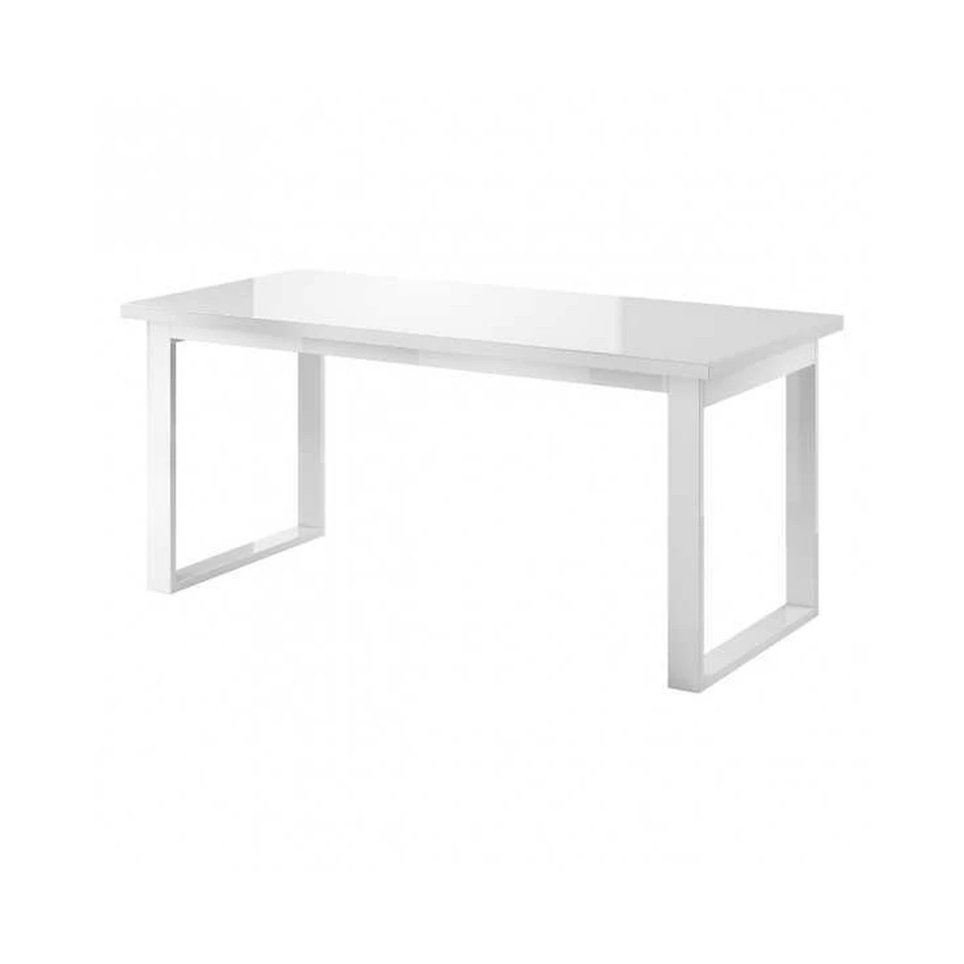 Šiuolaikiška baltos spalvos spinta su stiklu