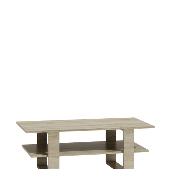 Modernus funkcionalus stalas ąžuolo spalvos