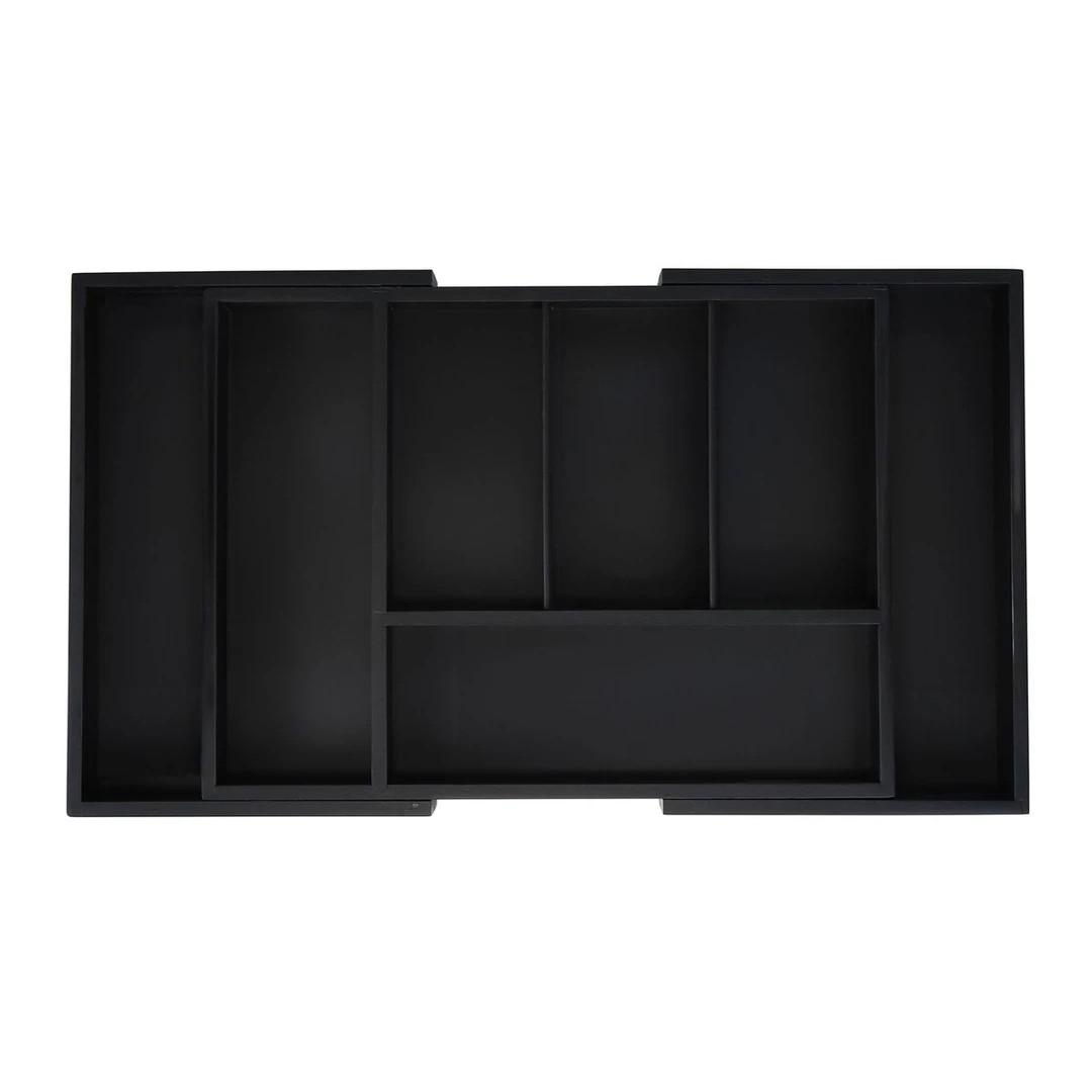 Stalo įrankių padėklas 5x37x28cm., juodos spalvos - Vežimėliai, lentynos, priedai