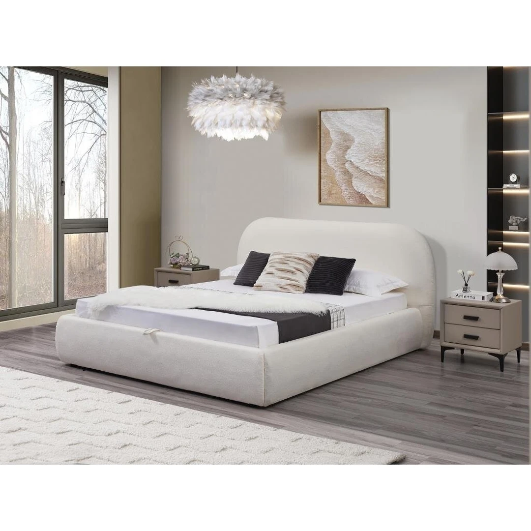 Stilinga miegamojo lova LUMINA su ortopediniu pagrindu