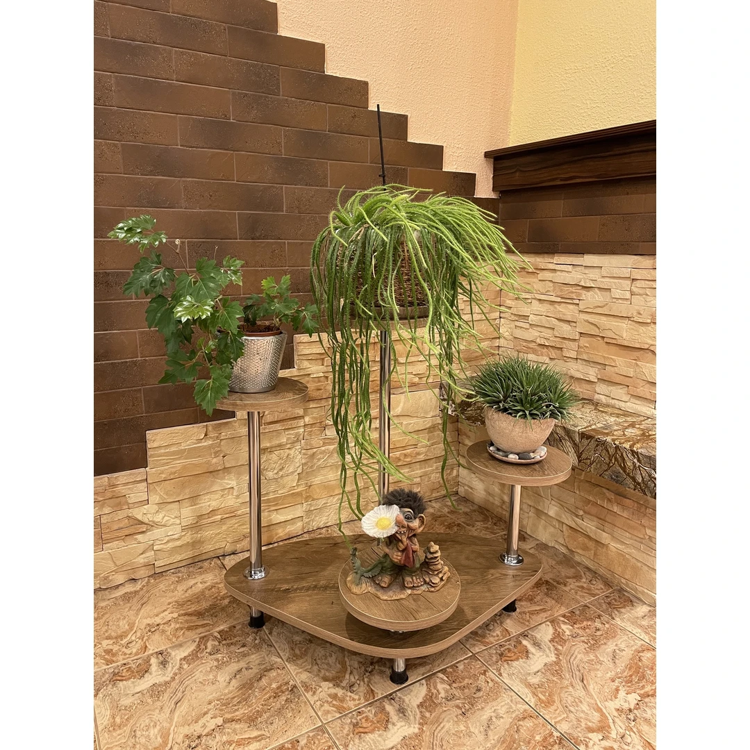 Stilbingas 4 lygių stovelis su PVC kraštais