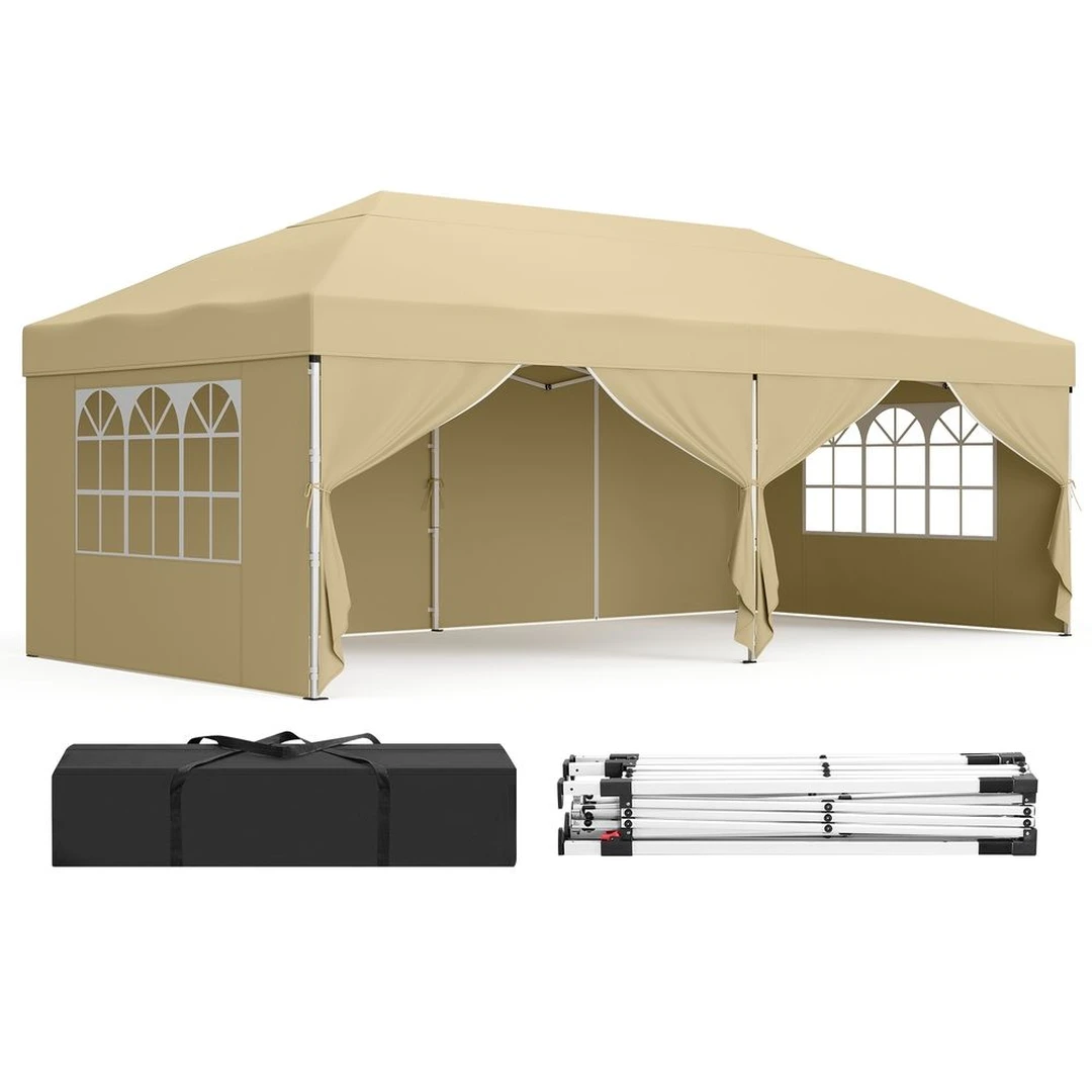 Sulankstomas paviljonas SONGMICS, 600 × 300 × 260 cm - Pavėsinės ir jų priedai