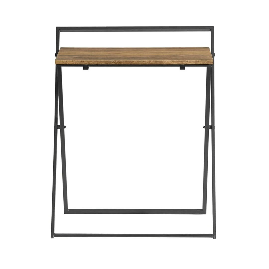 Sulankstomas rašomasis stalas 63x45x77cm., juodos/rudos spalvos - Darbo stalai