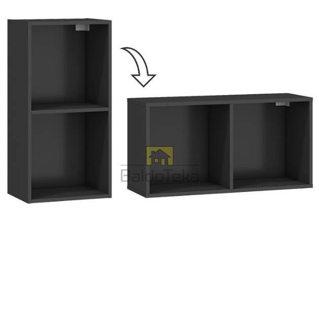 Ergonominė spintelė 40x80x28 cm, 16 mm LMDP, spalva pagal pasirinkimą