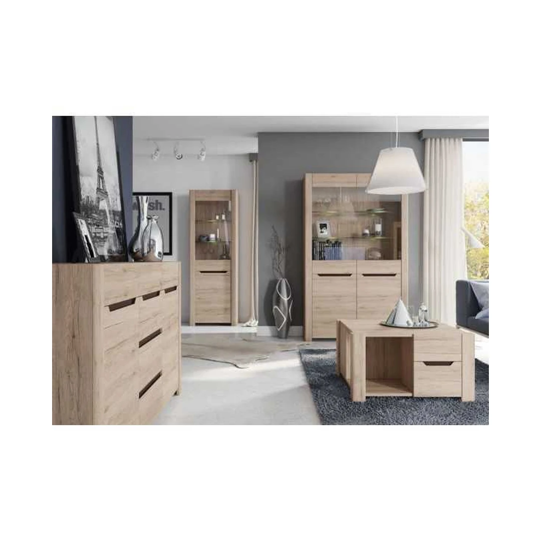 Moderni DESJO DS01 vitrina – erdvi, 193 cm aukščio