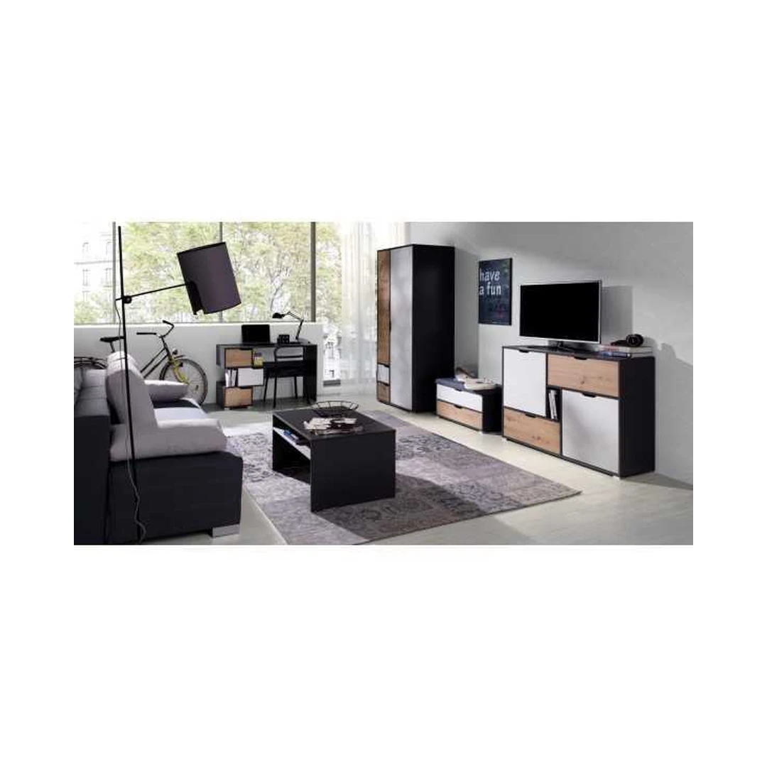 Modernus rašomasis stalas su ąžuolo detalėmis