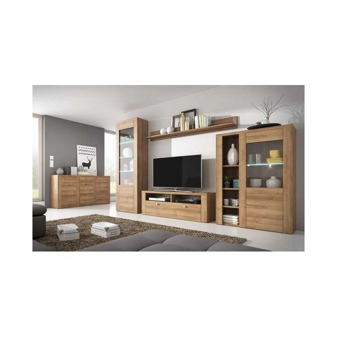 Šiuolaikiška pakabinama lentyna su LED apšvietimu