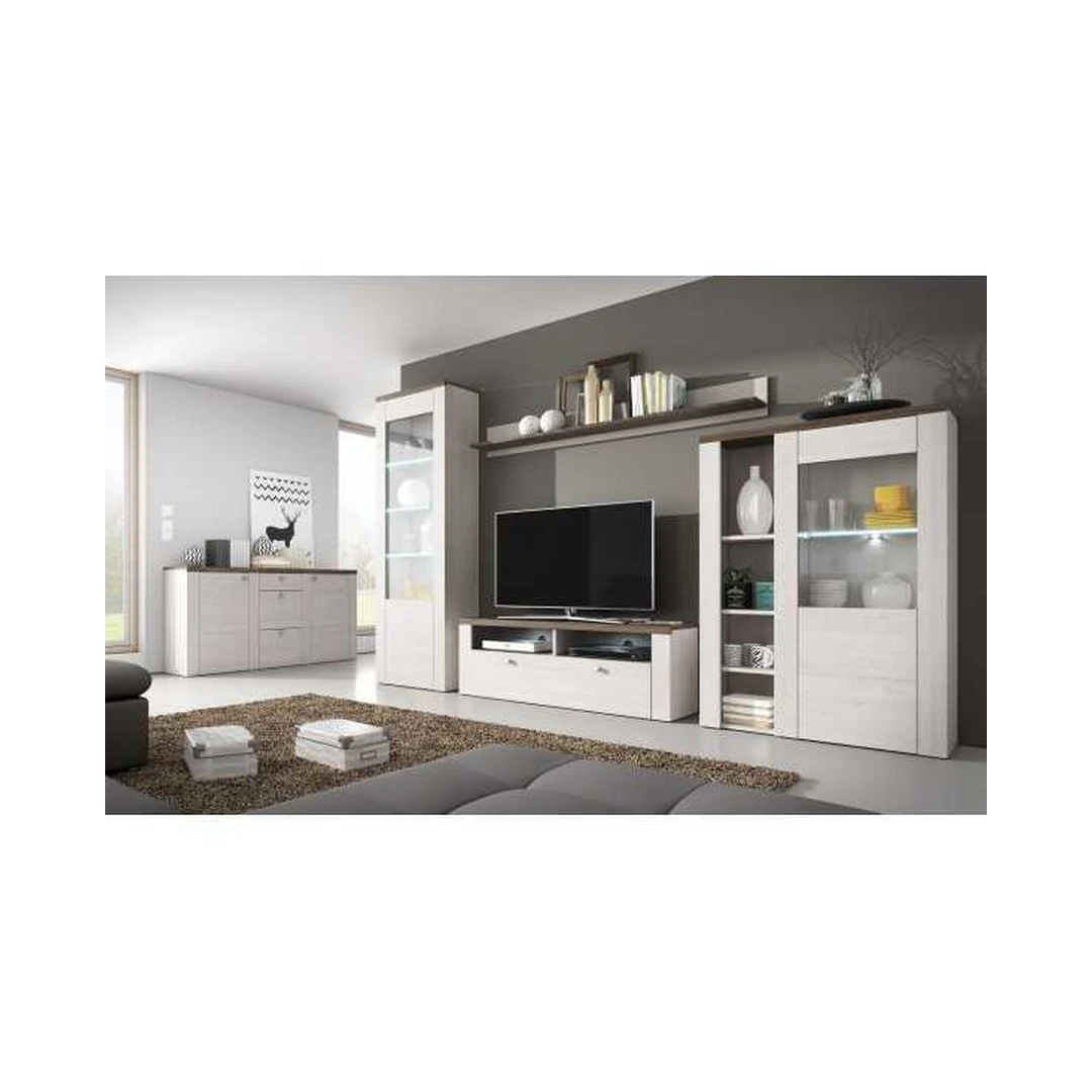 Šiuolaikiškas baldų rinkinys Sibiu Larche / Sonoma Truffel spalvomis