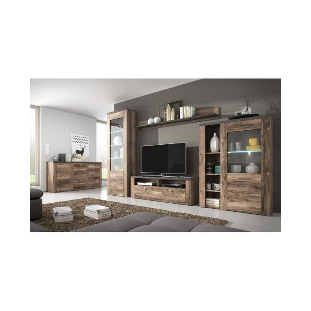 Šiuolaikiškas baldų rinkinys su LED apšvietimu