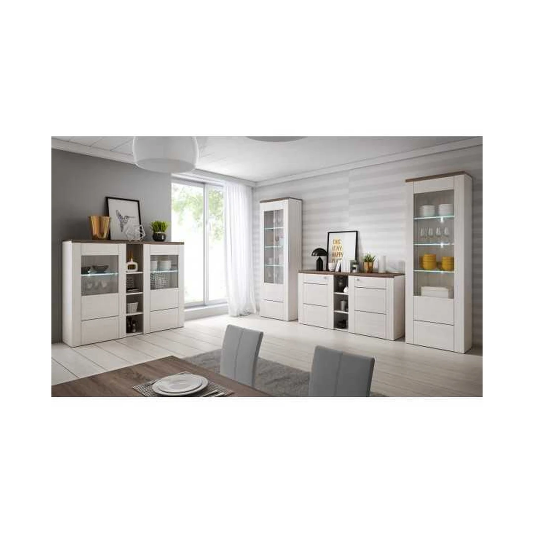 Modernių komodų rinkinys Sibiu Larche / Sonoma Truffel spalvomis