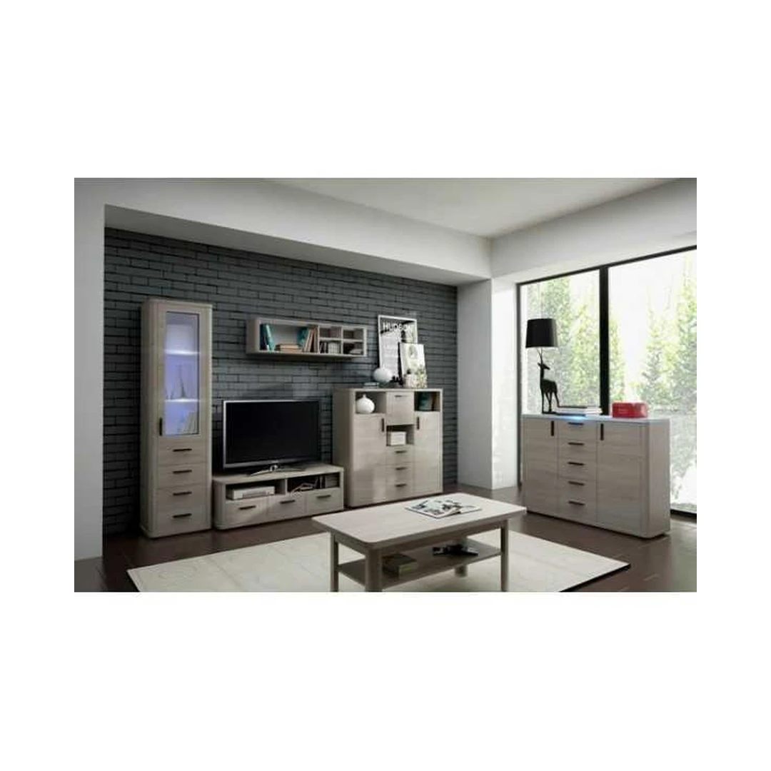 Modernus svetainės komplektas OPIUM AS – šiltos „Sonoma“ ir „šokolado“ spalvos