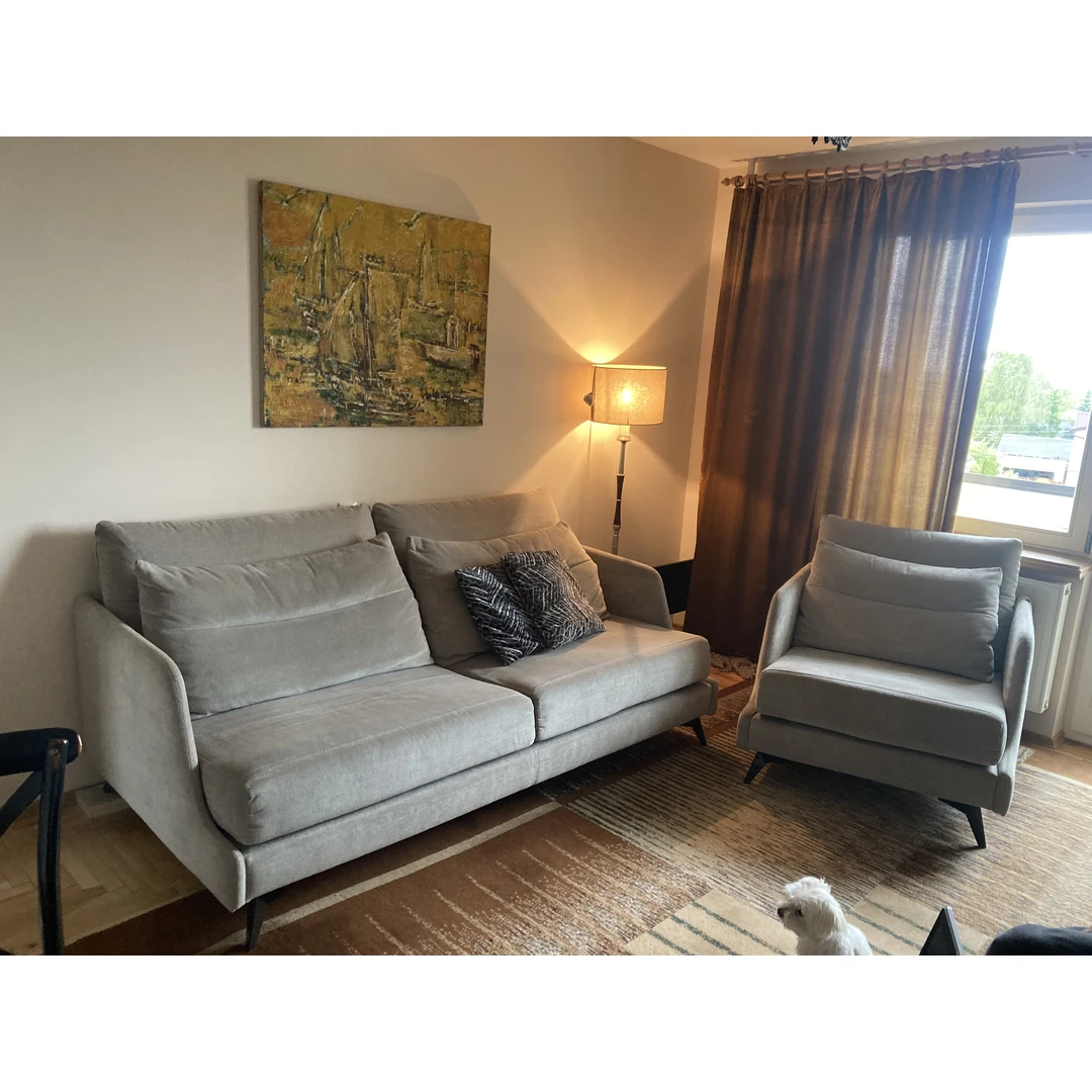 Ergonomiška trivietė sofa su foteliu VYTIS