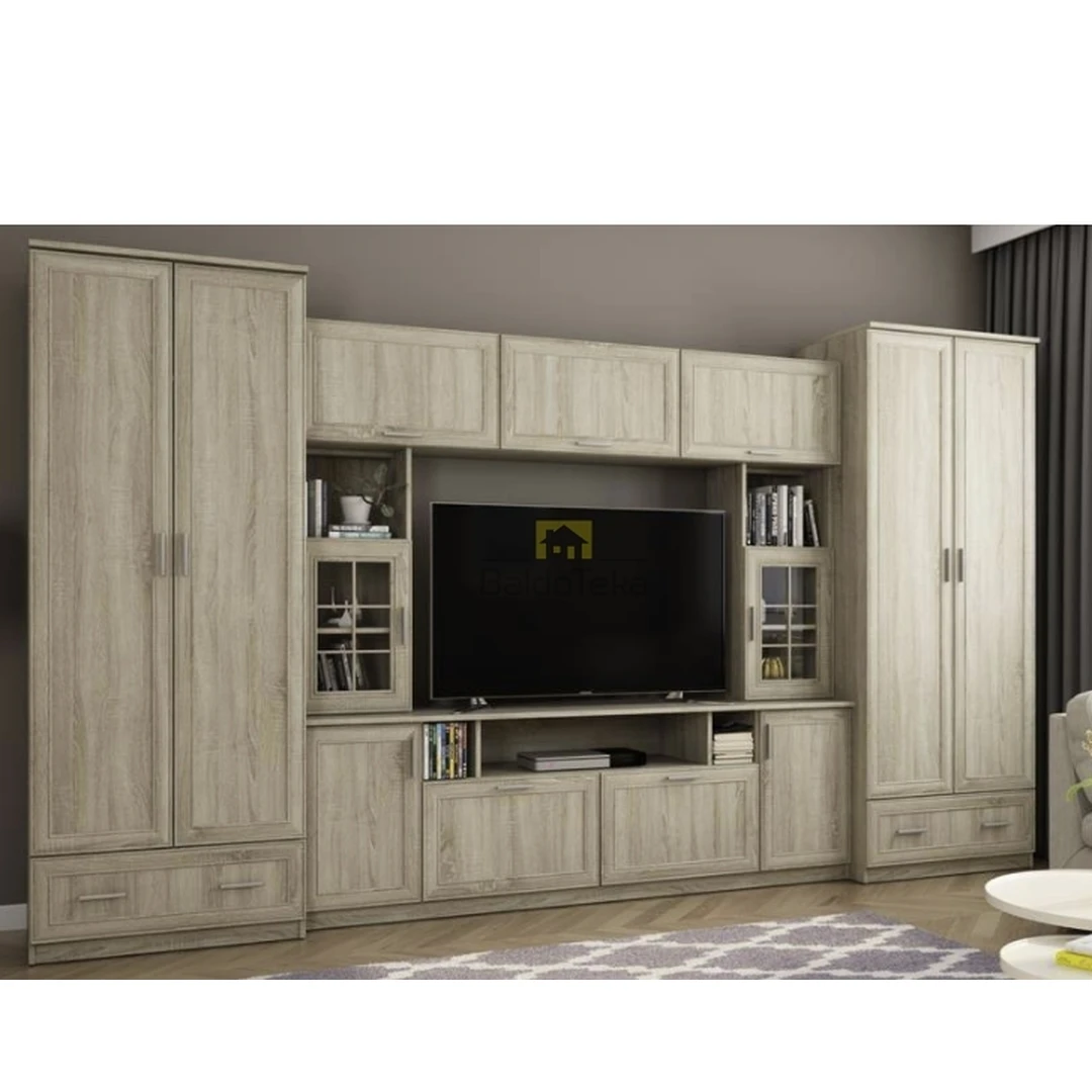 Ergonominė spintelė 370x210x53 cm, 18 mm LMDP, spalva pagal pasirinkimą