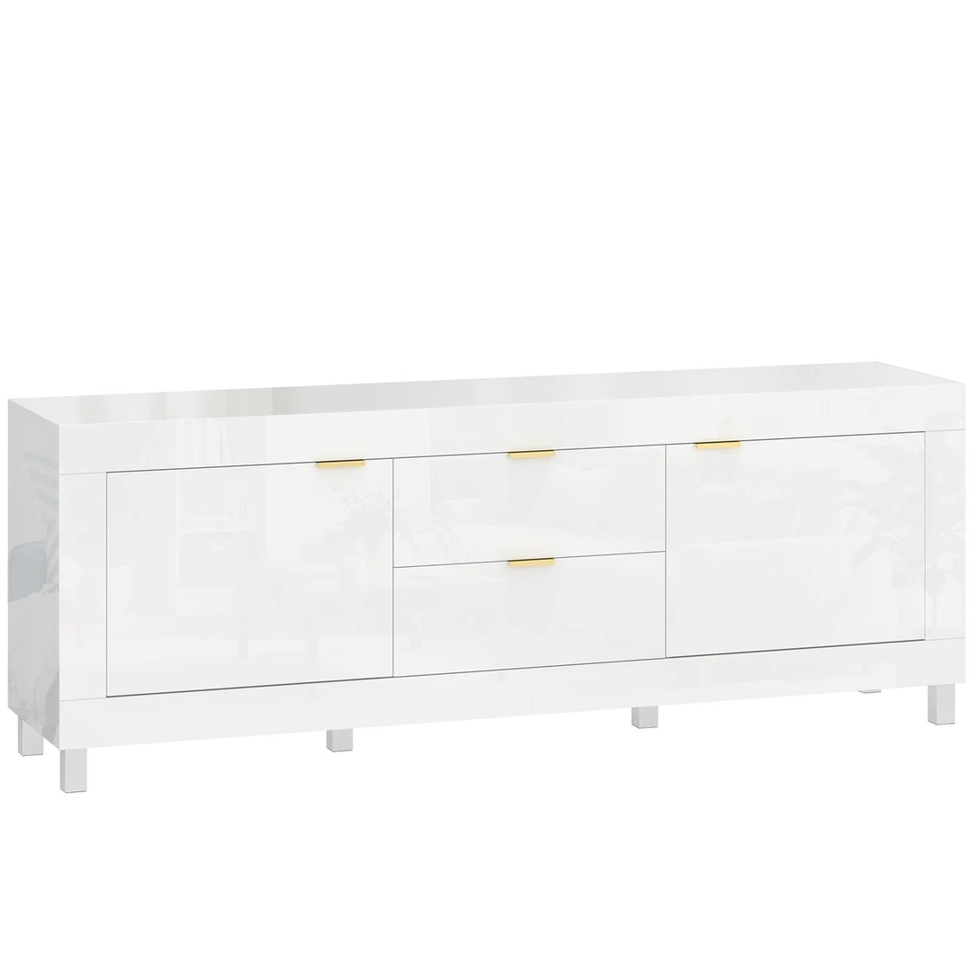 Televizoriaus spintelė, 2 spintelės, 2 stalčiai, 180 × 40 × 66 cm - TV spintelės