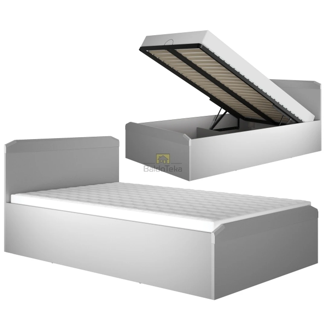 Ergonomiškas 120×200 cm čiužinys su patalynės dėže