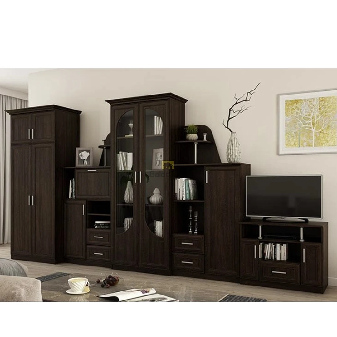 Erdvus sekcijos komplektas tamsaus ąžuolo spalvos