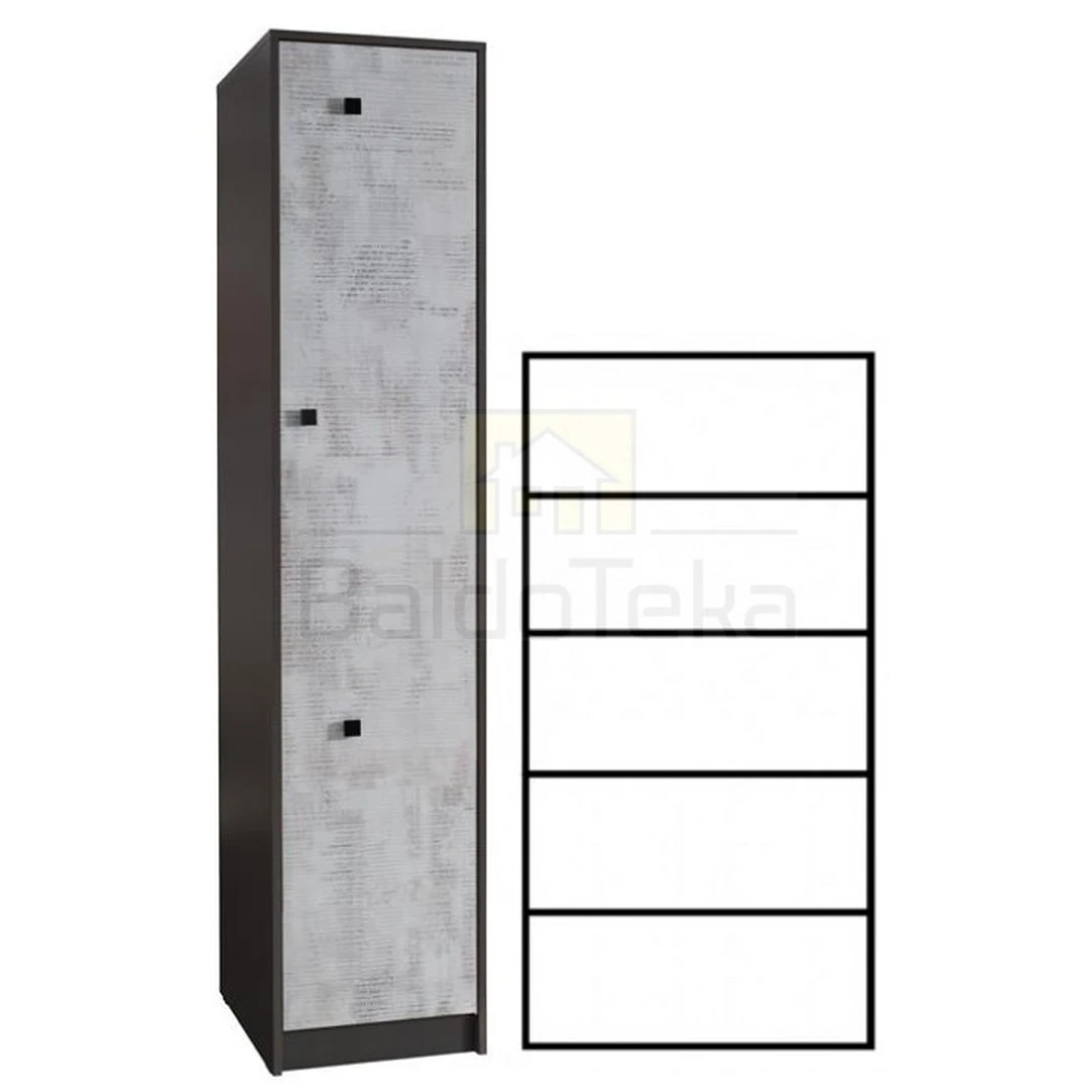 Moderni spintelė TOMMY – grafitas ir enigma