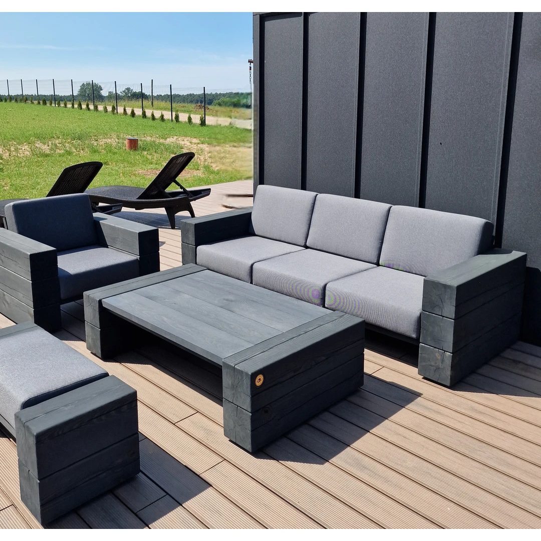 Trivietė lauko sofa ¦ TIMBER - Foteliai, sofos