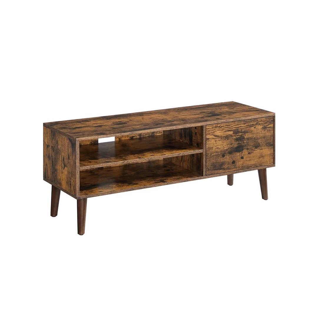 Elegantiška TV spintelė 120 cm balta ruda