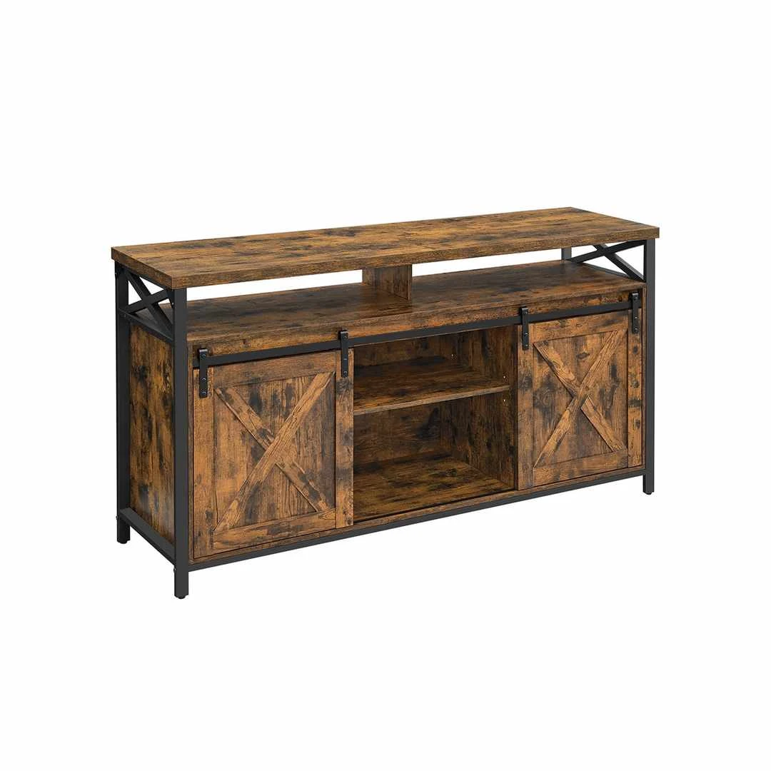 TV spintelė 40x147x76cm., rudos/juodos spalvos - TV spintelės