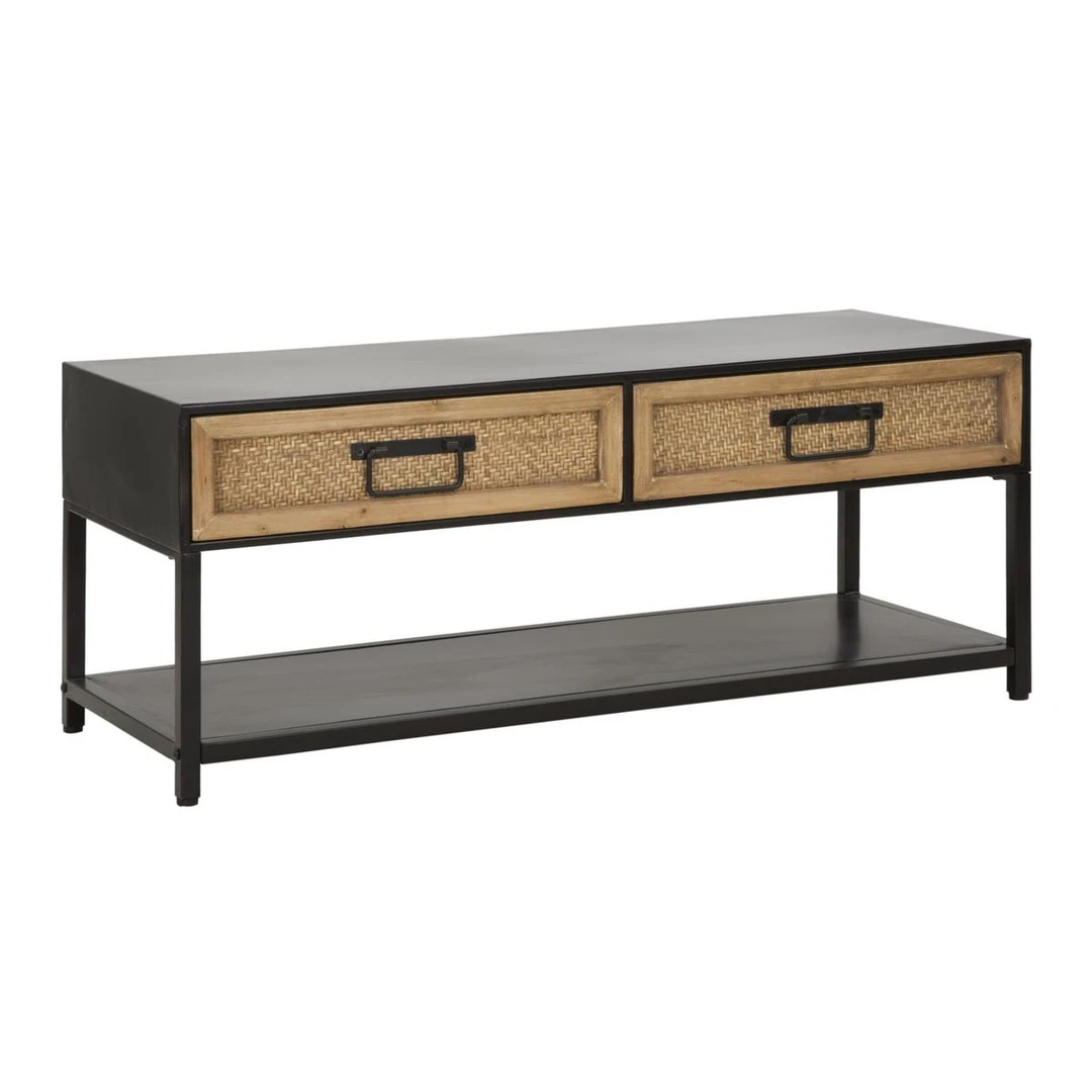 TV staliukas Hanoi, 2 stalčiai, įvairiaspalvis, 95 × 38 × 38 cm - TV spintelės