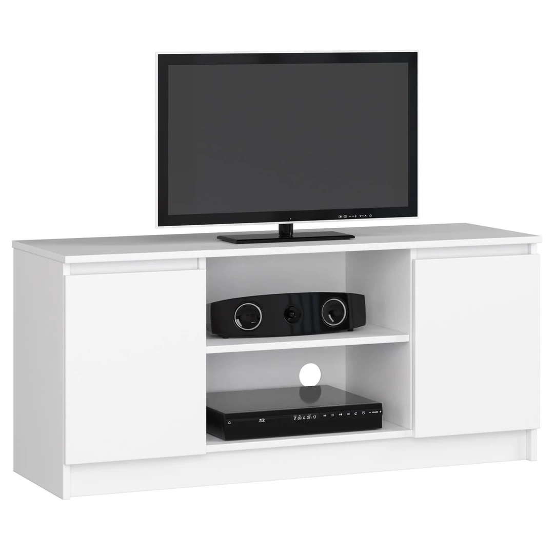 TV staliukas RTV K120, baltos spalvos - TV spintelės