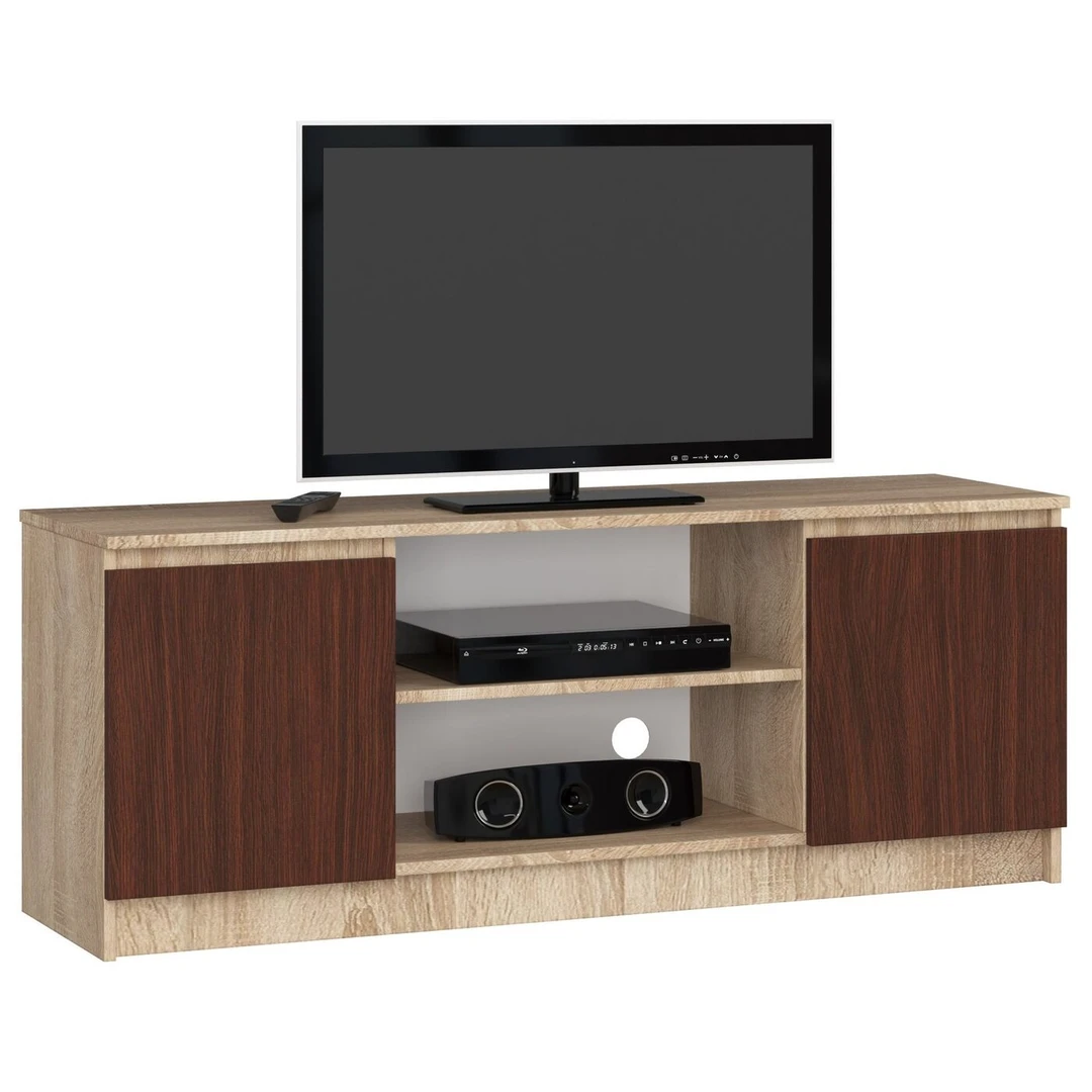 Stylish TV Stand with Dual-Tone Design
