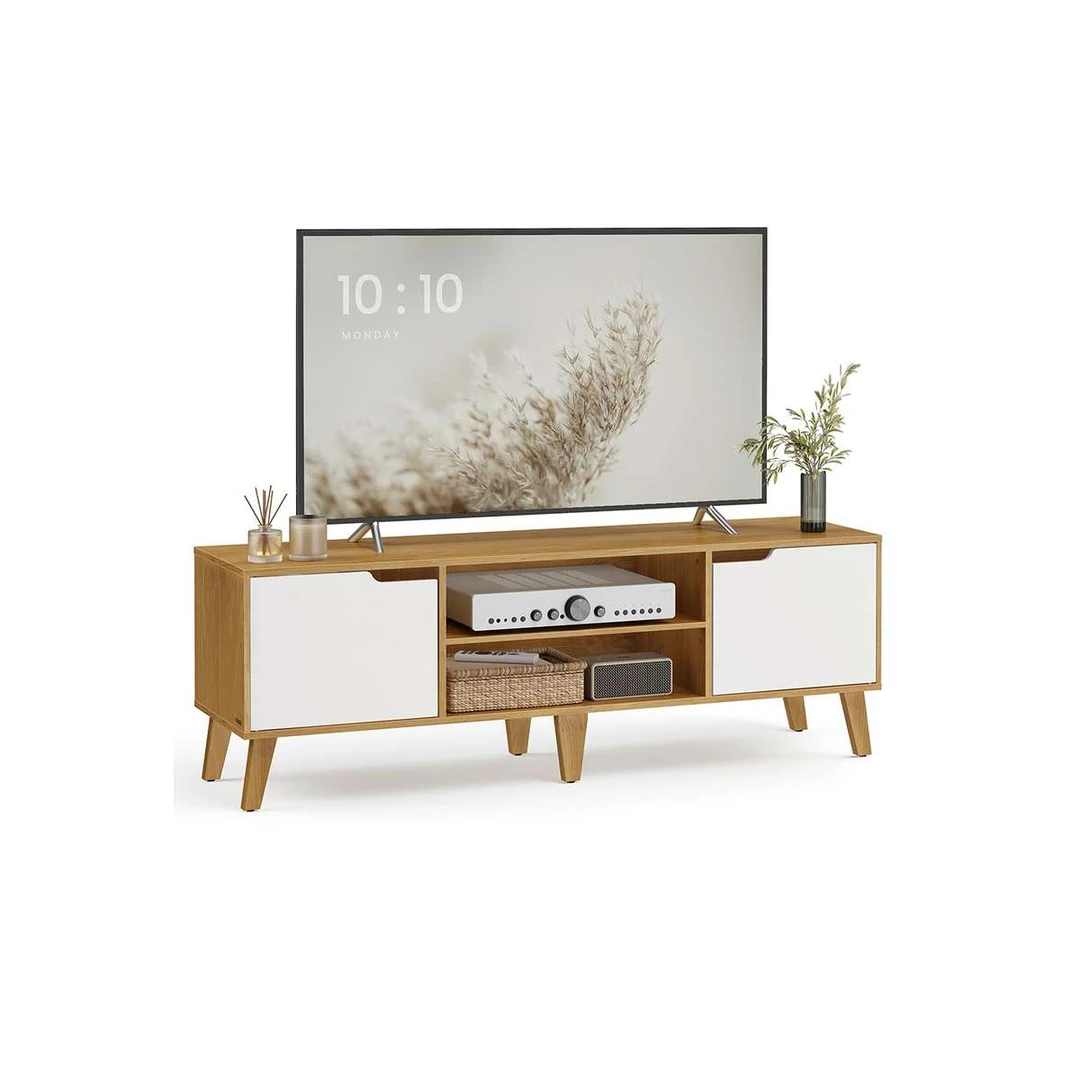 TV staliukas VASAGLE LTV556, su reguliuojama lentyna, 147 × 50 × 39 cm - TV spintelės