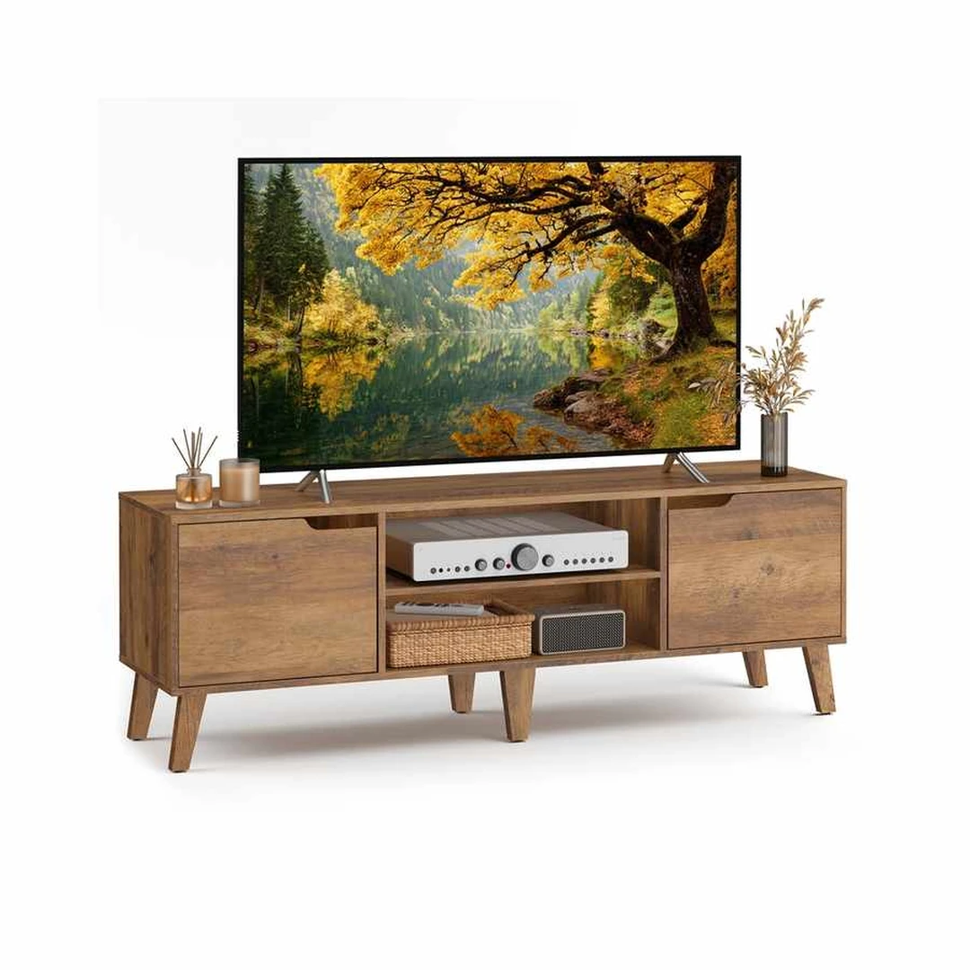 TV staliukas VASAGLE LTV556, su reguliuojama lentyna, 147 × 50 × 39 cm - TV spintelės
