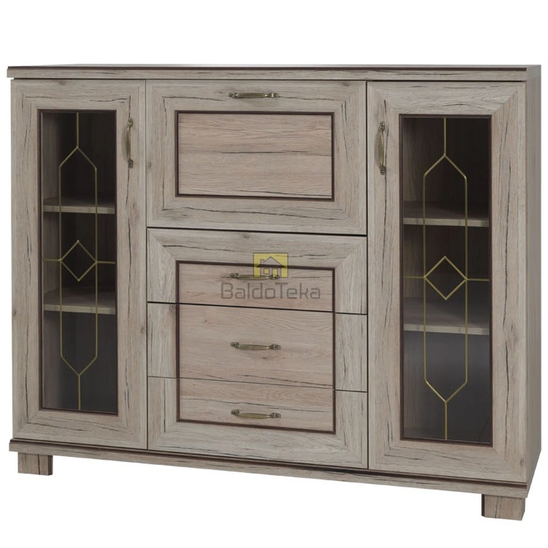 Šviesi Sanremo spalvos LMDP spinta su metalinėmis rankenėlėmis