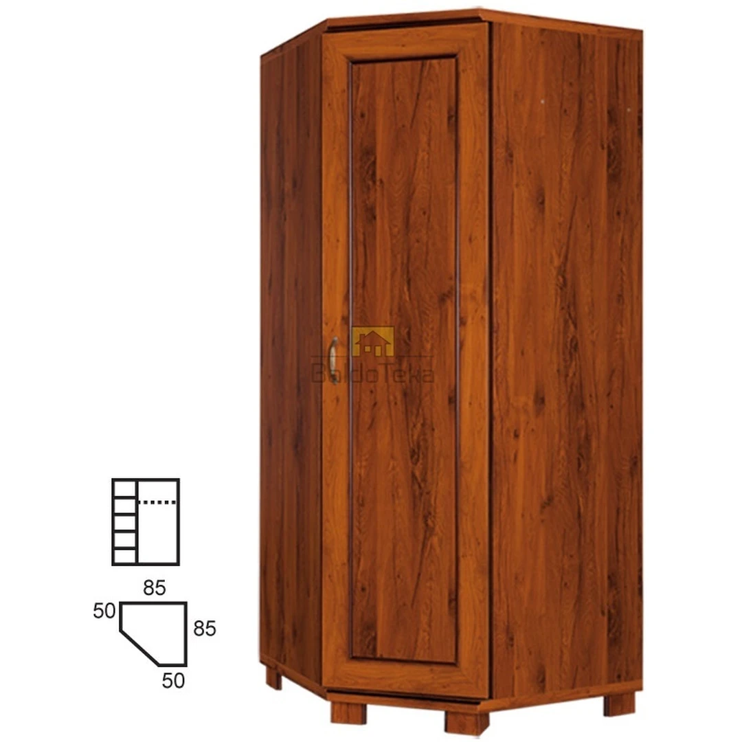 Šviesi Sanremo spalvos spinta su metalinėmis rankenėlėmis