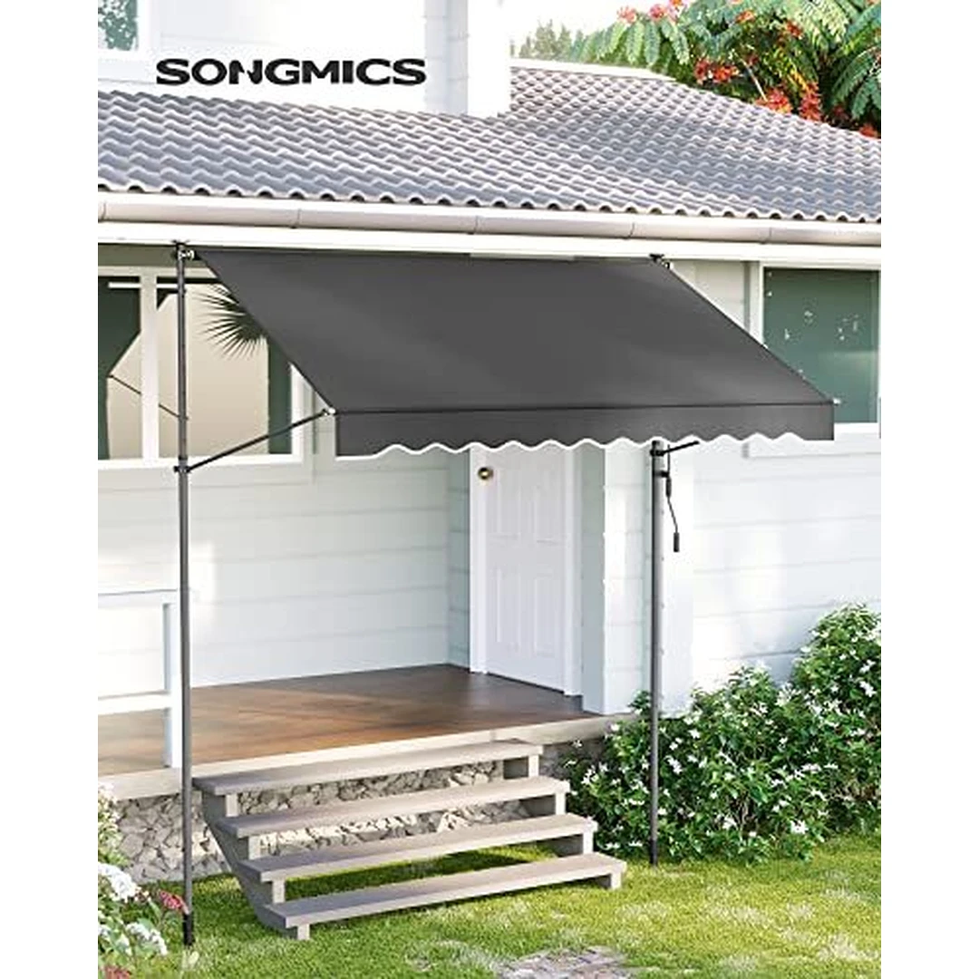 SONGMICS balkono tenta be skylių – lengvas surinkimas ir UV apsauga