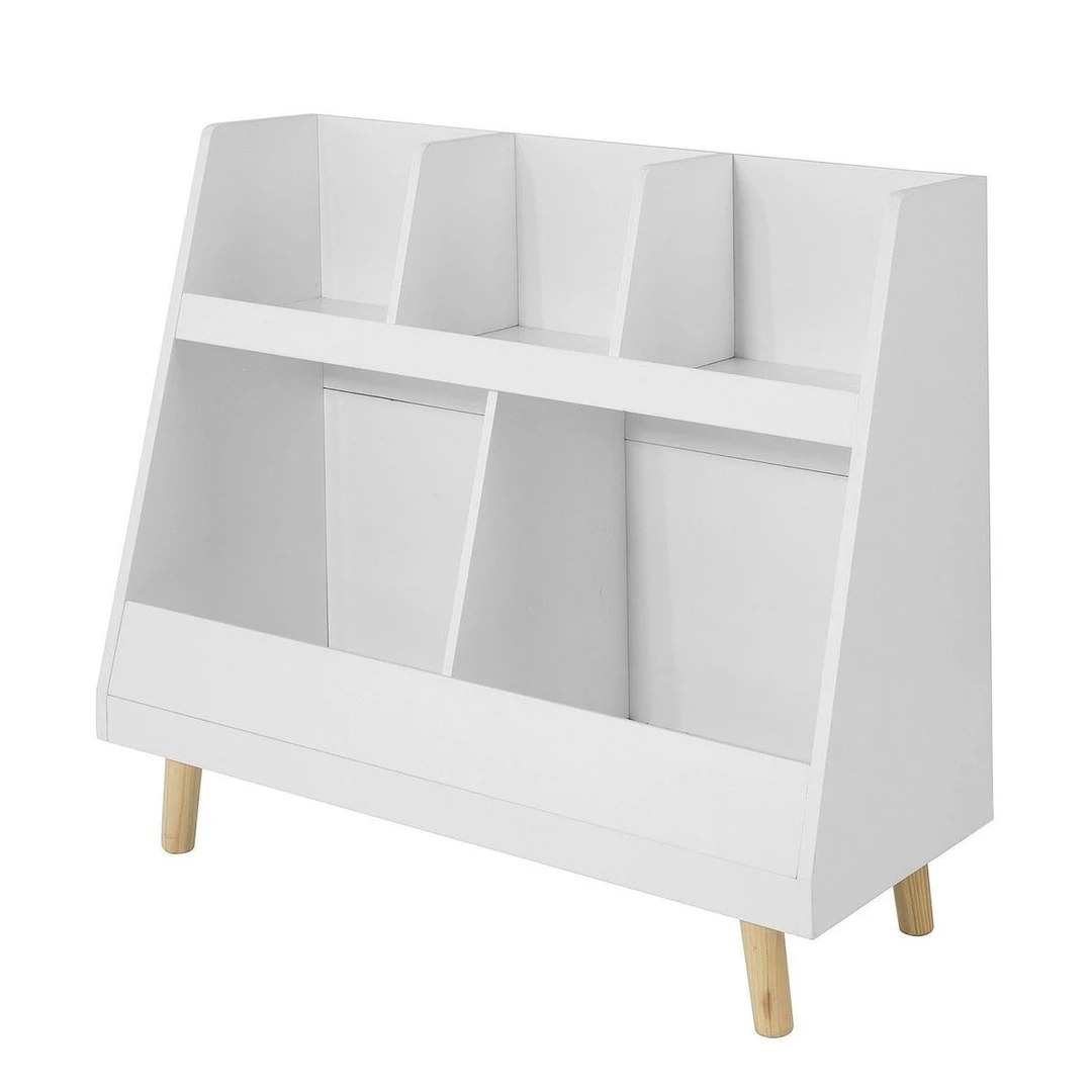 Vaikiška lentyna 86x36x77cm., baltos/šviesiai rudos spalvos - Lentynos